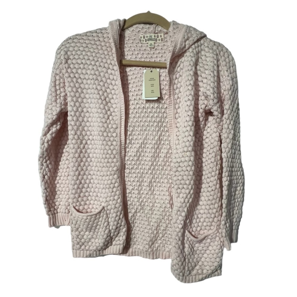 Pink Republic Girls Cardigan Size XL Pink NWT